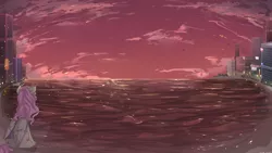 Size: 1920x1080 | Tagged: artist:shellydreams, derpibooru import, oc, ocean, safe, scenery, scenery porn, solo, sunset, unofficial characters only