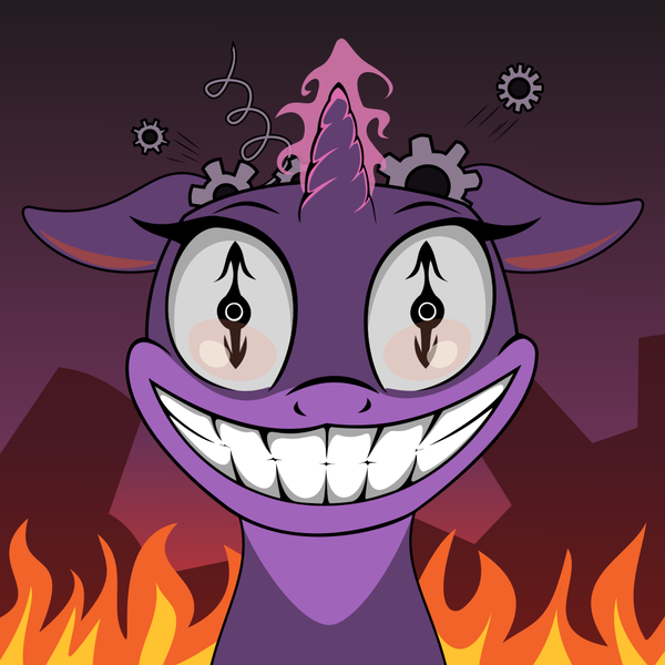 Size: 978x978 | Tagged: semi-grimdark, artist:bajanic, derpibooru import, twilight sparkle, fire, nightmare fuel, solo, surreal, twilight snapple, wingding eyes