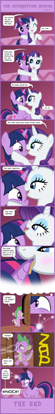 Size: 1574x11769 | Tagged: questionable, artist:thexxxx, derpibooru import, rarity, spike, twilight sparkle, dragon, pony, unicorn, comic, daydream, female, floppy ears, horn licking, horngasm, hornjob, lesbian, licking, male, mare, orgasm, rarilight, shipping, tongue out