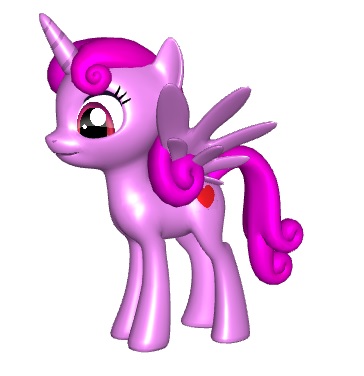 Size: 364x376 | Tagged: 3d, derpibooru import, oc, oc:princess valentine, pony creator, ponylumen, safe, unofficial characters only