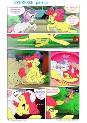 Size: 6197x8760 | Tagged: safe, artist:jeremy3, derpibooru import, apple bloom, scootaloo, sweetie belle, pony, comic:everfree, absurd resolution, comic, cutie mark crusaders