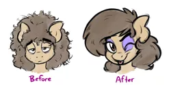 Size: 1280x640 | Tagged: anthro, artist:stunnerpone, before and after, derpibooru import, femboy, makeup, male, oc, oc:cinnamon buns, safe, trap, unofficial characters only