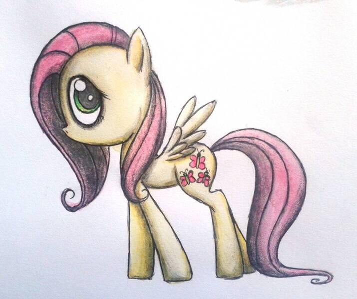 Size: 1072x899 | Tagged: artist:xxpinkamena-piexx, derpibooru import, fluttershy, looking at you, no mouth, profile, safe, simple background, solo, spread wings, standing, white background