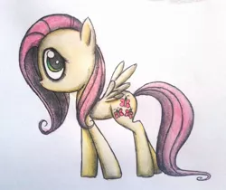 Size: 1072x899 | Tagged: artist:xxpinkamena-piexx, derpibooru import, fluttershy, looking at you, no mouth, profile, safe, simple background, solo, spread wings, standing, white background