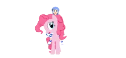 Size: 940x440 | Tagged: 3d, artist:elmarcosluckydel96, crossover, derpibooru import, humans riding ponies, ika musume, mmd, pinkie pie, riding, safe, simple background, squid girl, transparent background