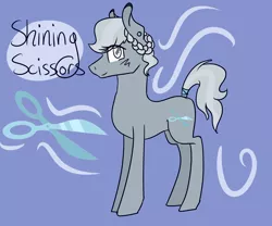 Size: 3000x2500 | Tagged: artist:tobisio, cutie mark, derpibooru import, oc, oc:shining scissors, offspring, parent:silver spoon, parent:snips, parents:silversnips, safe, simple background, unofficial characters only