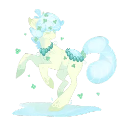 Size: 1024x1024 | Tagged: safe, artist:rannarbananar, derpibooru import, oc, oc:clover puddle, unofficial characters only, original species, pond pony, solo