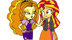 Size: 1920x1081 | Tagged: safe, artist:ktd1993, derpibooru import, adagio dazzle, sunset shimmer, equestria girls, .psd available, female, lesbian, shipping, simple background, sunsagio, transparent background