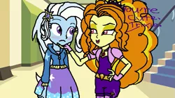 Size: 753x424 | Tagged: safe, artist:ktd1993, derpibooru import, adagio dazzle, trixie, pony, unicorn, equestria girls, female, lesbian, mare, shipping, triagio