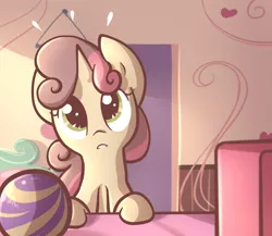 Size: 1150x1000 | Tagged: artist:spikedmauler, computer, derpibooru import, go ask sweetie belle, room, safe, solo, surprised, sweetie belle