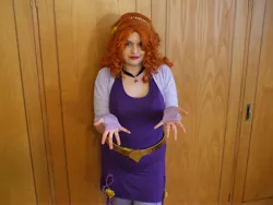 Size: 3488x2616 | Tagged: safe, artist:blazingdazzlingdusk, derpibooru import, adagio dazzle, human, equestria girls, rainbow rocks, clothes, cosplay, costume, female, irl, irl human, photo, solo