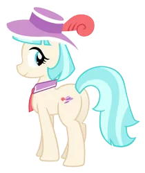 Size: 3556x4242 | Tagged: artist:ispincharles, artist:slb94, clothes, coco pommel, cute, derpibooru import, hat, looking at you, plot, safe, simple background, solo, transparent background, vector