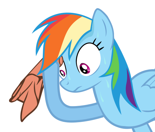 Size: 522x443 | Tagged: safe, derpibooru import, rainbow dash, pegasus, pony, female, image, mare, meme, png, simple background, solo, sweating towel guy, vector, white background