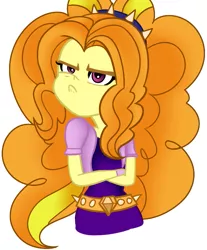 Size: 617x745 | Tagged: safe, artist:wubcakeva, derpibooru import, adagio dazzle, equestria girls, pouting, solo