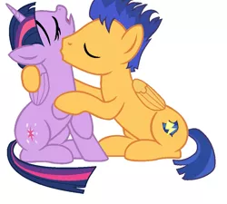 Size: 903x813 | Tagged: safe, artist:brony-commentator, artist:rainbowtune-bases, derpibooru import, flash sentry, twilight sparkle, twilight sparkle (alicorn), alicorn, pony, exploitable meme, female, flashlight, kissing, love, male, mare, meme, neck, otp, romance, romantic, shipping, straight