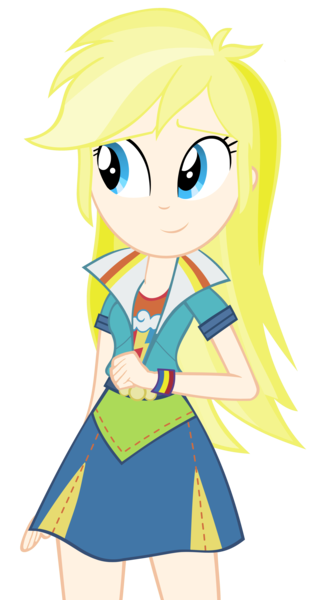 Size: 3600x6480 | Tagged: safe, derpibooru import, edit, rainbow dash, equestria girls, friendship games, blonde, blondening, clothes, human coloration, natural hair color, realism edits, recolor, skirt, solo