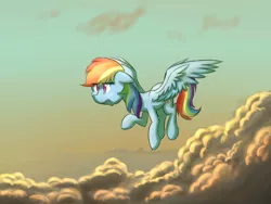 Size: 1400x1050 | Tagged: artist:skorpine10, cloud, derpibooru import, irritated, rainbow dash, safe, solo