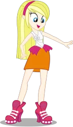 Size: 742x1285 | Tagged: safe, derpibooru import, edit, lyra heartstrings, equestria girls, life is a runway, blonde, blondening, human coloration, humanized, natural hair color, realism edits