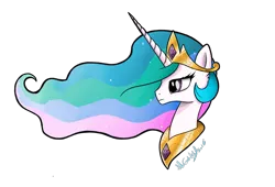 Size: 1693x1151 | Tagged: artist:nickdallas, derpibooru import, portrait, princess celestia, safe, solo