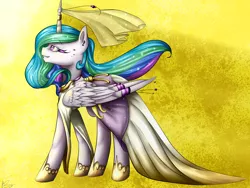 Size: 4500x3375 | Tagged: artist:neutisshow, clothes, derpibooru import, dress, jewelry, princess celestia, safe, solo