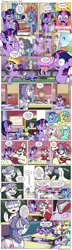 Size: 1200x4184 | Tagged: artist:muffinshire, baby spike, belly button, book, canterlot six, chemistry, comic, comic:twilight's first day, cute, derpibooru import, dexterous hooves, erlenmeyer flask, female, filly, filly twilight sparkle, fire, flashback, flask, glasses, goggles, imagine spot, lemon hearts, lyra heartstrings, magic, mane on fire, minuette, moondancer, moustache, muffinshire is trying to murder us, night light, oc, oc:apple delight, oc:flyleaf, on fire, pencil, periodic table, reading, safe, science, shining armor, slice of life, spike, telekinesis, test tube, this will end in explosions, this will end in fire, twiabetes, twilight sparkle, twilight velvet, twinkleshine, vomit