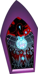 Size: 1291x2500 | Tagged: artist:bluetech, bad end, defeated, derpibooru import, doom, failed the test, falling, inkscape, king sombra, safe, simple background, stained glass, .svg available, the bad guy wins, the crystal empire, transparent background, twilight sparkle, vector