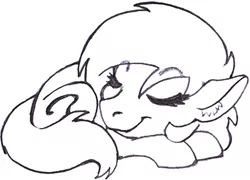 Size: 519x374 | Tagged: safe, artist:traditionaldrawfaglvl1, derpibooru import, oc, oc:anonfilly, unofficial characters only, cute, female, filly, sleeping