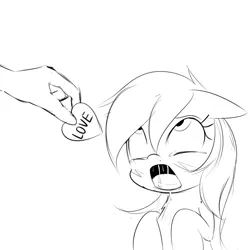 Size: 2322x2322 | Tagged: ahegao, artist:randy, black and white, candy, derpibooru import, drool, drool string, feeding, floppy ears, fluffy, food, grayscale, hand, implied sex, looking up, moaning, molestation, monochrome, oc, oc:aryanne, open mouth, simple background, sketch, suggestive, unofficial characters only, white background
