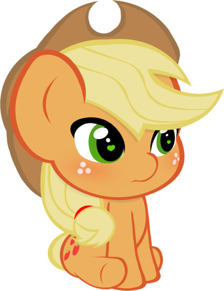 Size: 900x1169 | Tagged: applejack, artist:paragonaj, blushing, chibi, cute, derpibooru import, hat, jackabetes, safe, simple background, sitting, solo, transparent background