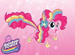 Size: 626x465 | Tagged: artist:danellascattolon, derpibooru import, pinkie pie, rainbow power, safe, solo