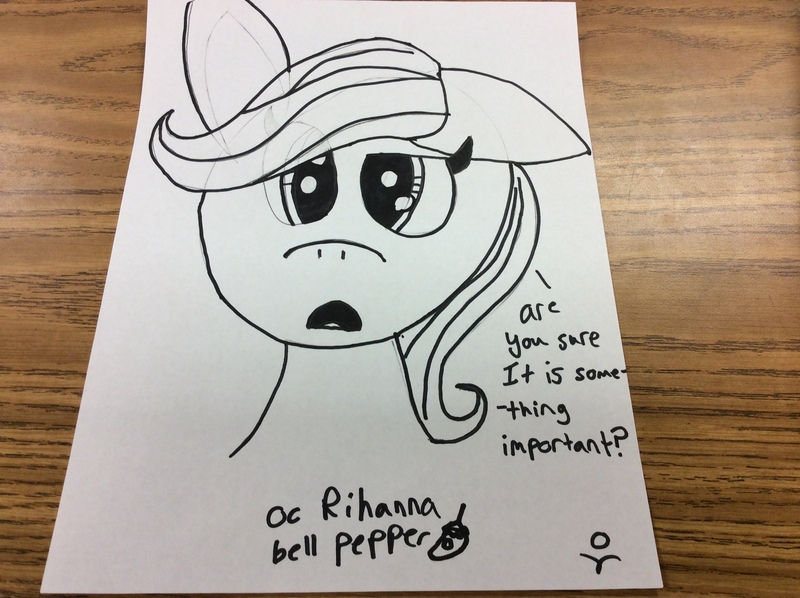 Size: 2592x1936 | Tagged: artist:rihanna bell pepper, derpibooru import, oc, oc:rihanna bell pepper, safe, sharpie used, sketch, unofficial characters only