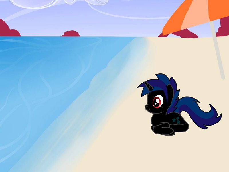 Size: 2048x1536 | Tagged: beach, derpibooru import, oc, oc:midnight blue, pony creator, safe, solo, unofficial characters only