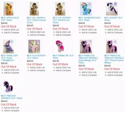 Size: 740x672 | Tagged: safe, derpibooru import, applejack, doctor whooves, fluttershy, pinkie pie, rainbow dash, rarity, time turner, trixie, twilight sparkle, twilight sparkle (alicorn), alicorn, pony, 4de, irl, mane six, photo, plushie