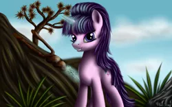 Size: 2560x1600 | Tagged: safe, artist:pony-stark, derpibooru import, starlight glimmer, pony, unicorn, cloud, eyeshadow, female, glowing horn, grass, grin, looking at you, magic, makeup, mare, outdoors, s5 starlight, signature, sky, smiling, solo, staff, staff of sameness, standing, telekinesis