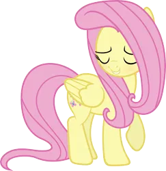 Size: 6000x6171 | Tagged: absurd resolution, artist:slb94, bashful, blushing, cute, derpibooru import, fluttershy, safe, shy, shyabetes, simple background, smiling, solo, transparent background, vector