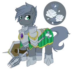 Size: 1024x1024 | Tagged: armor, artist:skjolty, derpibooru import, oc, oc:tranquil rampart, safe, solo, unofficial characters only