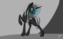 Size: 3200x2000 | Tagged: artist:taxar, changeling, changeling queen, changeling queen oc, derpibooru import, female, oc, oc:queen tenebris, queen, safe, solo, unofficial characters only, white changeling