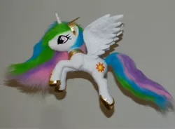 Size: 3464x2552 | Tagged: artist:epicrainbowcrafts, derpibooru import, flying, irl, photo, plushie, princess celestia, safe, solo