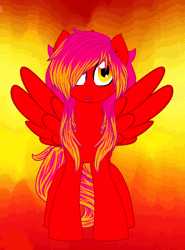 Size: 500x676 | Tagged: safe, artist:therebelphoenix, derpibooru import, oc, oc:ember bright, unofficial characters only, alicorn, pony, animated, emofuri