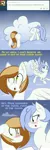 Size: 1280x3840 | Tagged: ask, ask frigid drift, blushing, cloud, comic, derpibooru import, dialogue, female, floppy ears, hoofy-kicks, male, oc, oc:coffee cream, oc:frigid drift, plot, safe, straight, tumblr, unofficial characters only