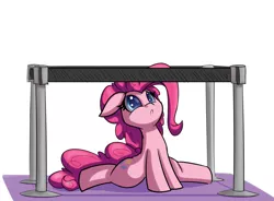 Size: 1700x1250 | Tagged: safe, artist:heir-of-rick, derpibooru import, part of a set, pinkie pie, earth pony, pony, :c, adorable distress, anatomically incorrect, barrier, crying, cute, diapinkes, female, freetheponk2016, frown, incorrect leg anatomy, looking up, mare, part of a series, ponk, pure unfiltered evil, sad, simple background, solo, trapped, white background