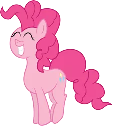 Size: 5407x6000 | Tagged: absurd resolution, artist:gian2020, artist:slb94, colored, color edit, cute, derpibooru import, edit, excited, eyes closed, happy, pinkie pie, pronking, safe, simple background, smiling, solo, transparent background, vector