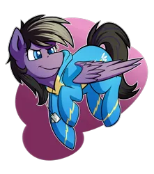 Size: 1500x1700 | Tagged: artist:rubywave32, commission, derpibooru import, oc, oc:stormblaze, safe, solo, unofficial characters only, wonderbolts uniform