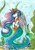 Size: 1515x2160 | Tagged: safe, artist:stirren, derpibooru import, princess celestia, alicorn, mermaid, merpony, pony, seapony (g4), bubble, crepuscular rays, crown, cute, ear fluff, ethereal mane, feather, female, fish tail, flowing mane, gem, hoof shoes, horn, image, jewelry, jpeg, looking at you, mare, mermaid tail, ocean, peytral, pink eyes, regalia, rock, scales, seaponified, seapony celestia, seaweed, signature, smiling, smiling at you, solo, species swap, sunlight, swimming, tail, traditional art, underwater, water, wings
