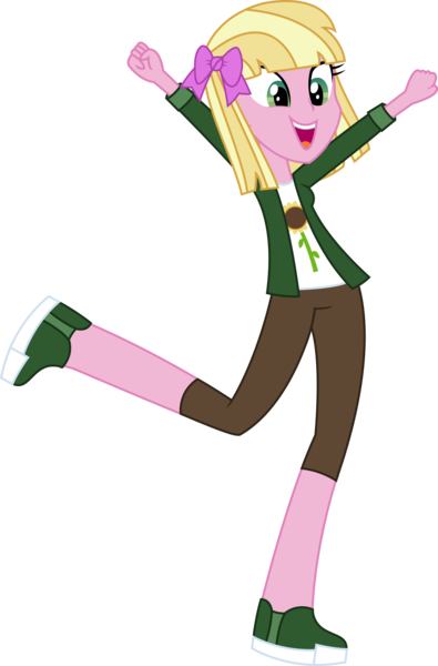 Size: 3333x5058 | Tagged: safe, artist:sketchmcreations, derpibooru import, equestria girls, andrea libman, boots, equestria girls-ified, hair bow, humanized ponified human, open mouth, simple background, transparent background, vector, voice actor