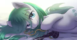 Size: 1403x734 | Tagged: safe, artist:aymint, derpibooru import, cloudy quartz, earth pony, pony, cute, female, glasses, looking at you, loose hair, mare, smiling, solo, stupid sexy cloudy quartz, sweet dreams fuel