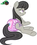 Size: 1026x1250 | Tagged: artist:kooner-cz, artist:mlpcutepic, derpibooru import, diaper, diaper edit, diaper fetish, edit, octavia melody, poofy diaper, questionable, solo