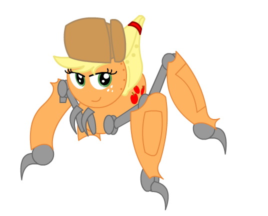 Size: 536x432 | Tagged: applejack, artist needed, command and conquer, crossover, derpibooru import, red alert 3, red alert 3: paradox, safe, solo, terror drone, wat