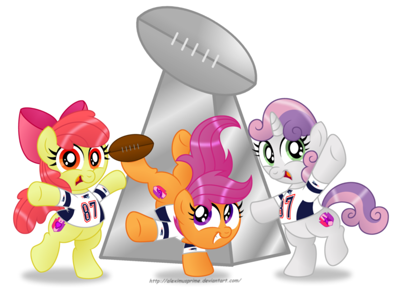 Size: 1024x768 | Tagged: american football, apple bloom, artist:aleximusprime, cutie mark, cutie mark crusaders, derpibooru import, lombardi trophy, new england patriots, nfl, nfl playoffs, patriots, rob gronkowski, safe, scootaloo, simple background, super bowl, super bowl champions, super bowl xlix, super bowl xlix champions, sweetie belle, the cmc's cutie marks, transparent background