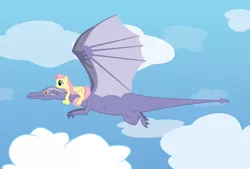 Size: 10750x7274 | Tagged: absurd resolution, artist:e-49, derpibooru import, digital art, dragon, fluttershy, safe, sky, vector